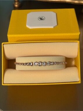 Swarovski Rose Gold Imber Tennis Bracelet - Women Jewelry